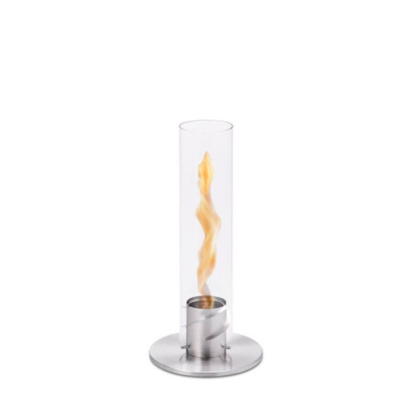 Tischfeuer Spin für Brenngel silber