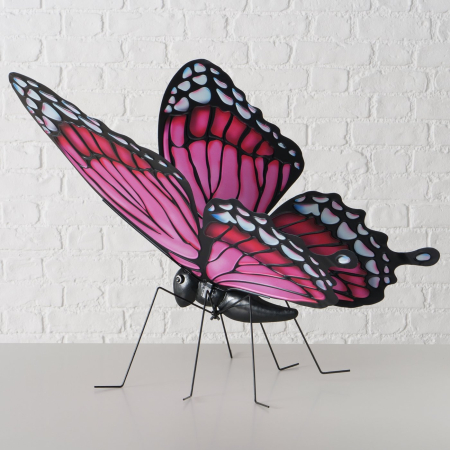 Metall Schmetterling Floriana, pink