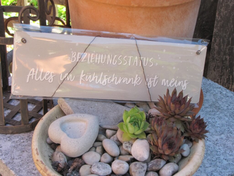 Preview: Shabby Chic Holzspruchschilder Beziehungsstatus