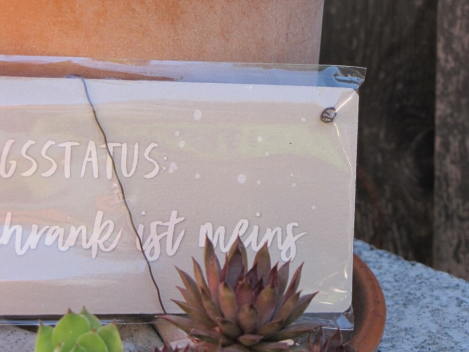 Preview: Shabby Chic Holzspruchschilder Beziehungsstatus