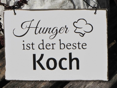 Shabby Chic Metallspruchschilder Kochen 2