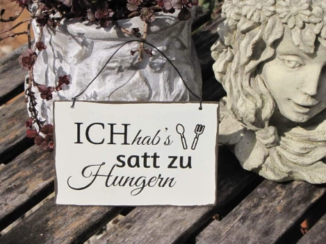 Shabby Chic Metallspruchschilder Kochen 2