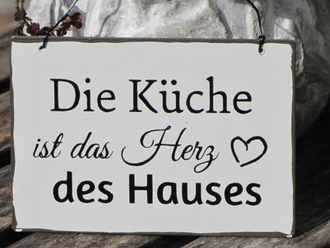 Shabby Chic Metallspruchschilder Kochen 2