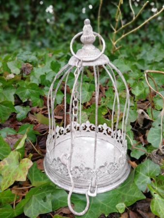 Shabby Chic Dekotablett mit Haube