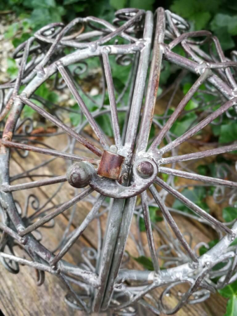 Preview: Dekokugel Bozen, grau-braun