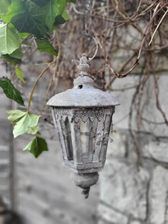 Shabby Chic Laterne zum Hängen