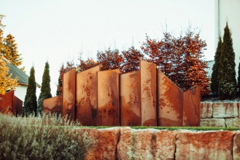 Edelrost Sichtschutzwand Modern Art