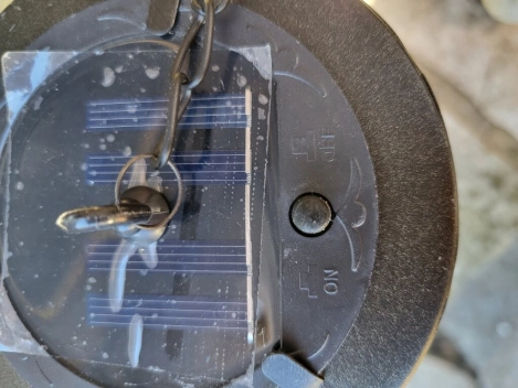 LED Solarlaterne Gräser schwarz, zum Hängen