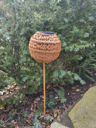 Boho Solar Gartenstecker Lampe Dagmar, Kugel