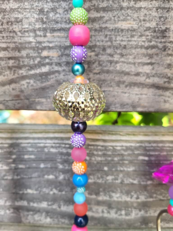 Boho Sonnenfänger Colorful, bunt mit Silberringen