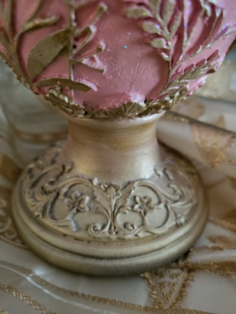 Preview: Ständer Ei mit Hase, Minny, rosa-gold