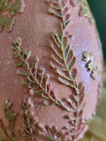 Preview: Ständer Ei mit Hase, Minny, rosa-gold