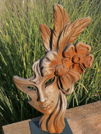Venezianische Maske Marlene aus Steinguss