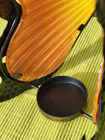 Preview: Teelichthalter Schmetterling, orange