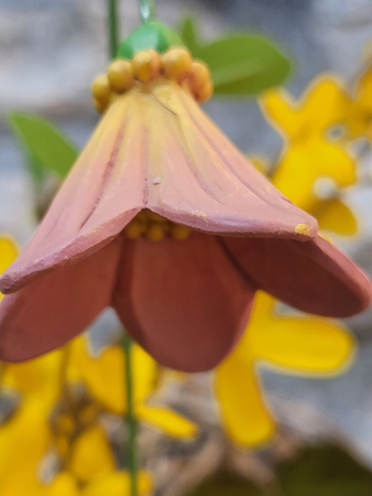 Topfstecker Blüte Noelia, Polyresin, 3 Farben
