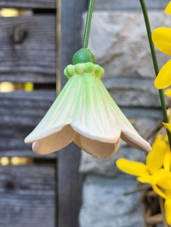 Topfstecker Blüte Noelia, Polyresin, 3 Farben