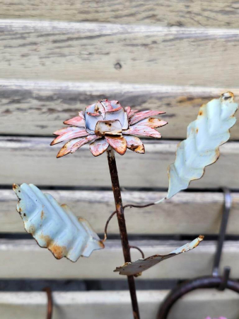 Preview: Vintage Topfstecker 3er-Blütenset Doris, pastell
