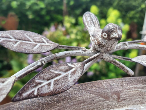 Preview: Vintage Beistelltisch/Vogeltränke Vögel zum Stellen