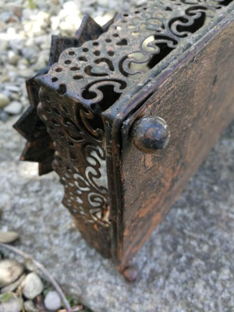 Preview: Shabby Chic Dekotablett für Stumpenkerzen (Adventskranz)