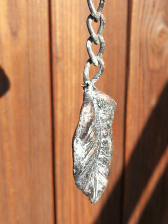 Preview: Metall Gartenglocke Spaten, grau