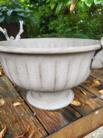 Preview: Vintage Schale mit Hirschköpfen