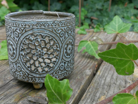 Shabby Chic Teelichthalter Kreis, zum Stellen
