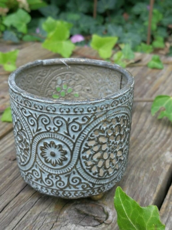 Shabby Chic Teelichthalter Kreis, zum Stellen