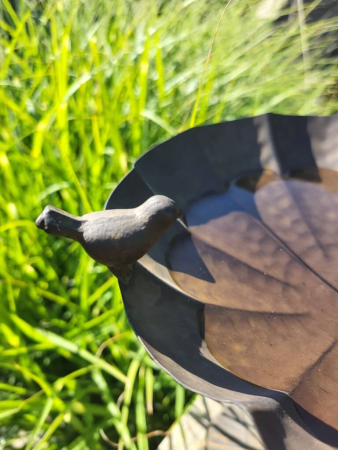 Vogeltränke zum Stellen, schwarz-braun