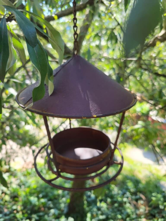 Edelrost Vogelhaus Rondelli zum Hängen