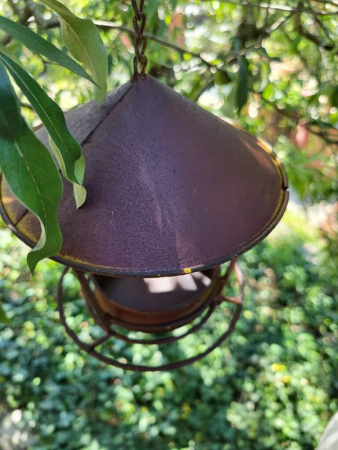 Edelrost Vogelhaus Rondelli zum Hängen