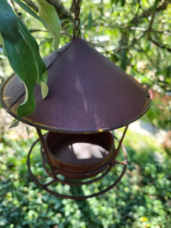 Edelrost Vogelhaus Rondelli zum Hängen