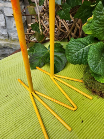 Preview: Metall Vogel Paddy mit Wackelkopf, rot