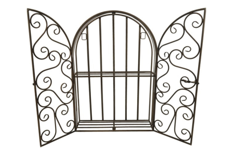 Preview: Edelrostoptik Wandregal, klappbar