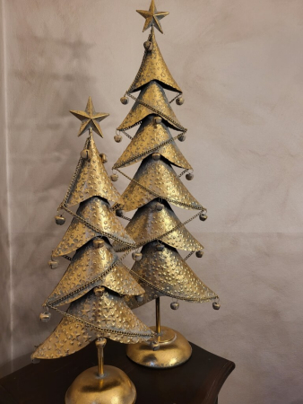 Preview: Weihnachtsbaum Balas mit Glocken, gold