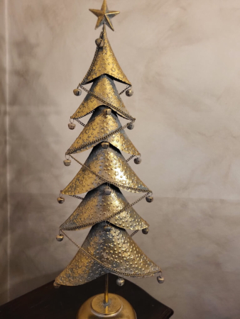Weihnachtsbaum Balas mit Glocken, gold
