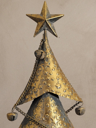 Preview: Weihnachtsbaum Balas mit Glocken, gold