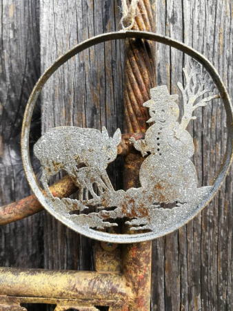 Preview: Dekohänger Nuri Schneemann, altgold