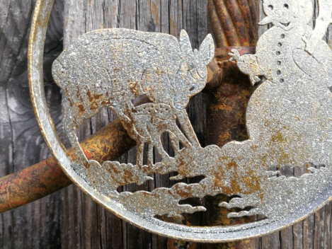 Preview: Dekohänger Nuri Schneemann, altgold