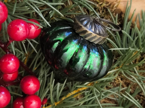 Christbaumkugel Zapfen klein, grün