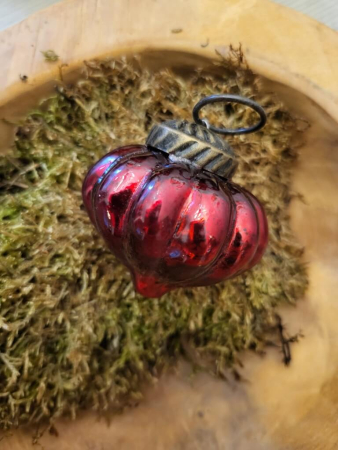 Christbaumkugel Zapfen klein, rot