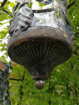 Preview: Windlicht Lourdes, vintage-antikgold