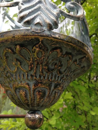 Preview: Windlicht Lourdes, vintage-antikgold