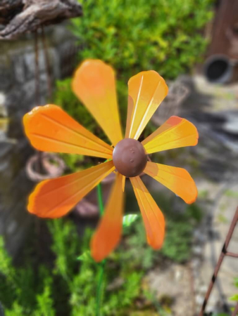 Windrad Gelb-Orange, zum Stecken