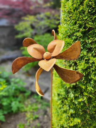 Edelrost Windrad Löffelblüte