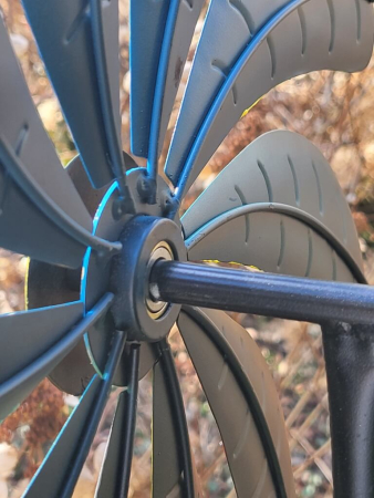 Metallwindrad Regenbogen, einfach