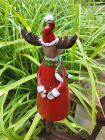 Zaunhocker Elch, Polyresin, frostfest