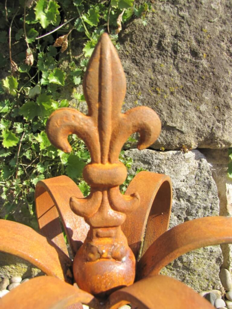 Preview: Dekokrone Mito aus Edelrost, 22 cm