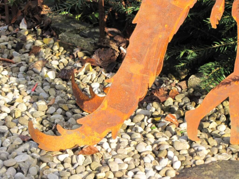 Preview: Edelrost Engel Rafael, 40 cm