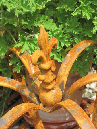 Preview: Dekokrone Mito aus Edelrost, 36 cm