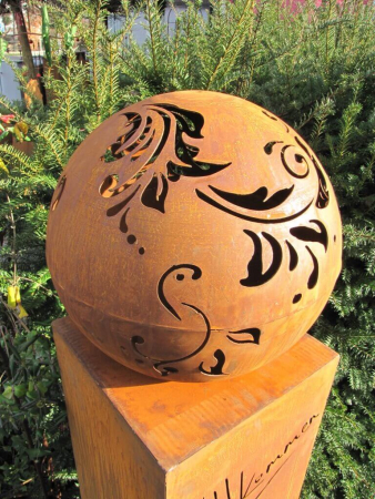 Preview: Edelrost Kugel Barock